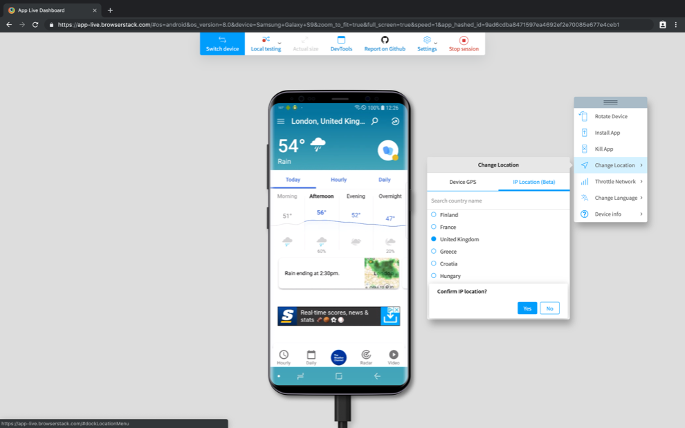 IP GeoLocation App Live