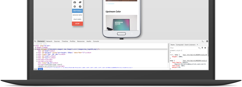 Chrome developer tools for iOS and Android 