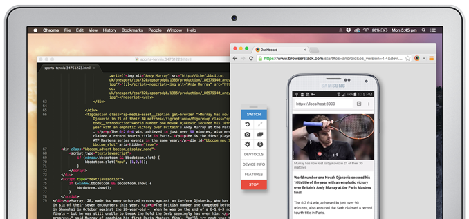 Localhost website testing